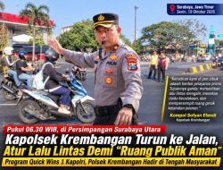 Menjaga Pagi di Wilayah Hukum Krembangan, Saat Seragam Cokelat Turun ke Titik Macet