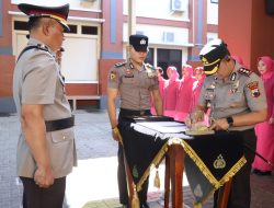 Kapolres Kudus Pimpin Sertijab Empat PJU, Tekankan Pelayanan Humanis dan Kedekatan dengan Masyarakat