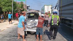 Diduga Rem Blong, Truk Hino Picu Tabrakan Beruntun di Kudus